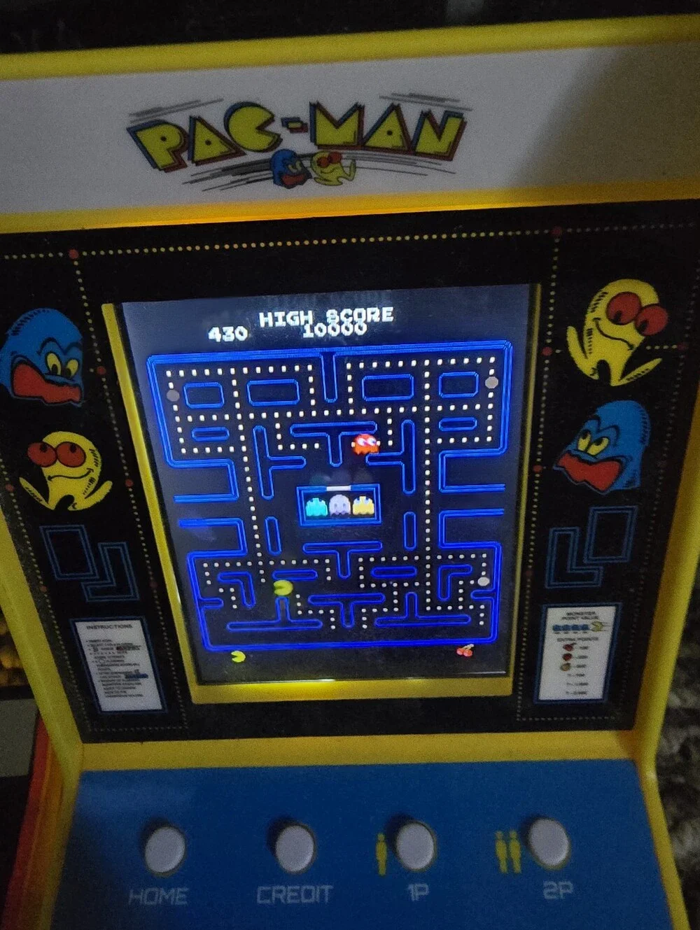 Arcade Yellow & Red Pac-Man Twin Mini Arcade Set 2 Pacman Games